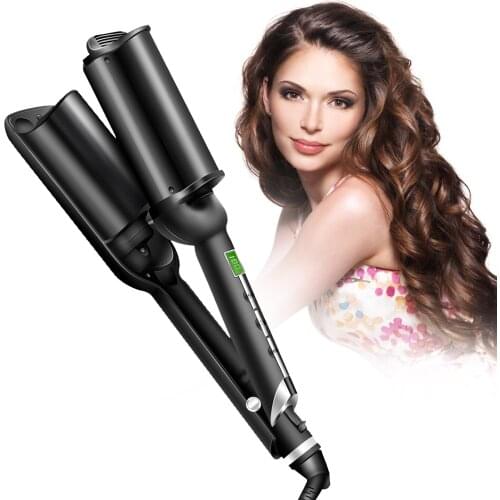 Triple Barrel Hair Curler Professional Hair Curling Iron Ceramic Hair Waver Wand Corrugation Crimper Styling Tools