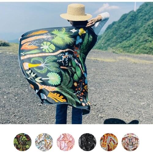 90cm pure Silk Twill Scarf Hand Rolled 100% Mulberry-Silk Scarf Silk Twill Scarf 90*90cm Designer Scarves Foulard En Soie