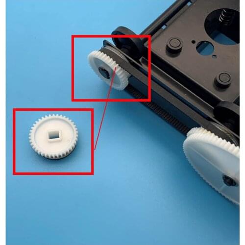 Gear for printer cleaning unit