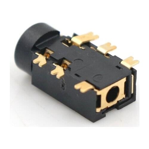 Quality 10PCS 2.5MM Female Audio Connector 6 Pin SMT SMD Headphone Jack Socket PJ-242 Gold-plated Audio Socket PJ242