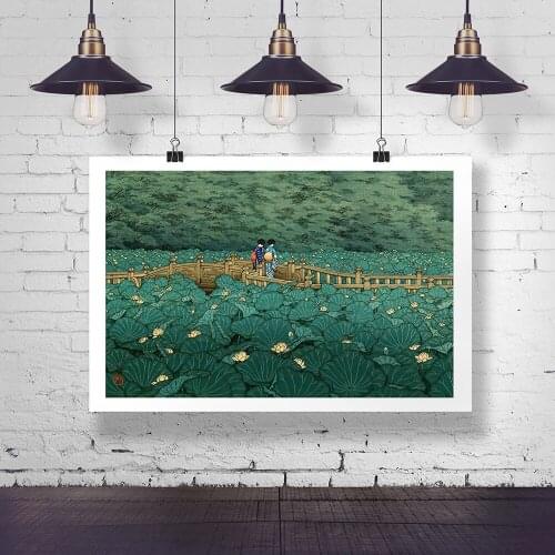 Japan Ecological Greenland Landscape Poster Exhibition Canvas Painting Print Modern Living Room Office Nordic Home Decoration