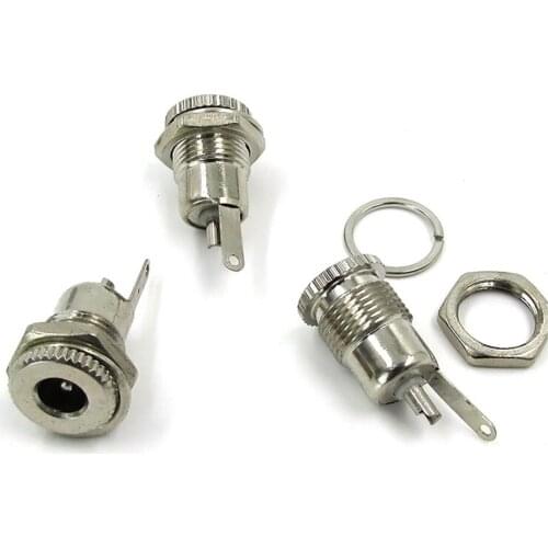 ZLinKJ 5PCS/LOT 5.5 mm x 2.1mm DC099 DC Power Jack Socket Female Panel Mount Connector DC-099