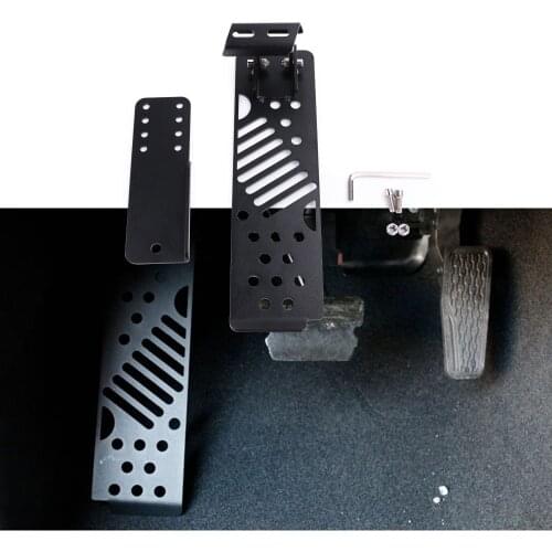 1Set of Left Foot Plates Metal Car Auto Dead Pedal Adjustable Rest Kick Panel for Jeep Wrangler JL Sahara Rubicon 2018-2021
