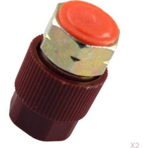2x A/C Charging 3/8 High Side Adapter Retrofit R12 to R134a Quick Disconnect 35mm