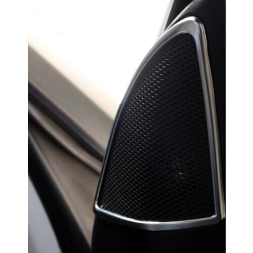 2x Car Interior Front Door Sound Audio Speaker Frame Trim Styling For Land Rover Discovery 4 LR4 2009-2016 Accessories