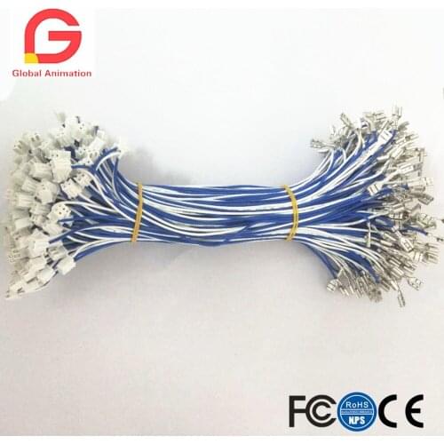 200 pcs 2 Pin 4.8MM Port Cable for Zero Delay USB Encoder / American style joystick / Happ style Push button / ZIPPY joystick