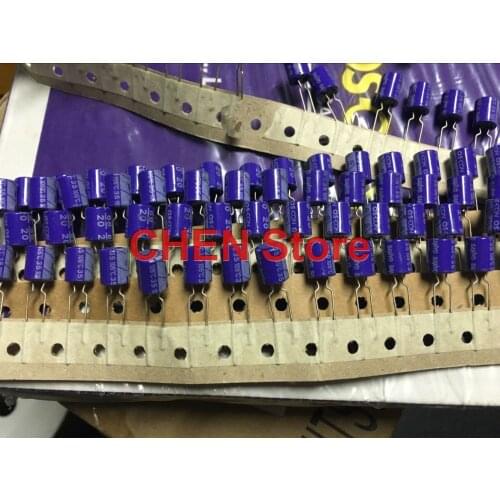 20PCS Sanyo OS-CON SA 20V68UF 8X11.5MM High polymer Motherboard 680UF 20V Solid State Capacitors purple 20SA68M