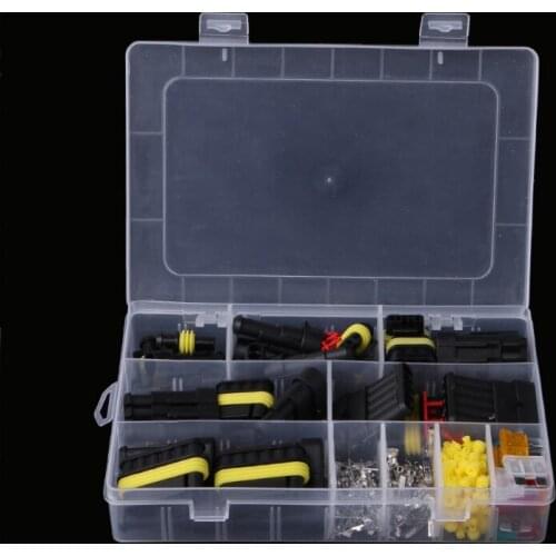 240 Pcs Superseal AMP/Tyco Waterproof 12V Electrical Connectors Kit 1/2/3/4/5/6 Way Pin