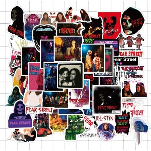 10/50Pcs/set Fear Street Classic Horror Movies Cartoon Mixed Graffiti Stickers For Luggage Diy Skateboard Helmet Laptop Case