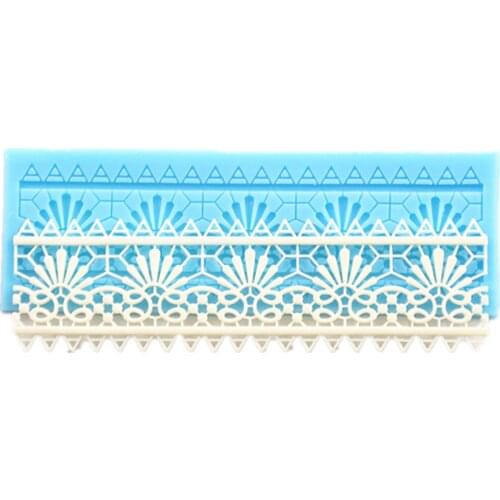 DIY Lace Silicone Fondant Mold For Baking Kitchen Baking Decoration Tools Resin Cake Chocolate Dessert Fondant Moulds M881