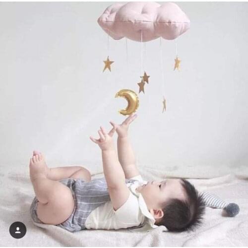 INS Nordic Hanging Plush Toys Home Decoration Cloud Wall Hanging Room Decoration Photography Props Children Girl Room Decor