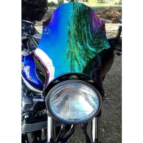 For Kawasaki ZRX1100 ZRX400 ZRX1200 ZR7 ZR750 ZR550 ER5 Zephyr 750 550 Balius Motorcycle WindScreen Windshield Black Iridium