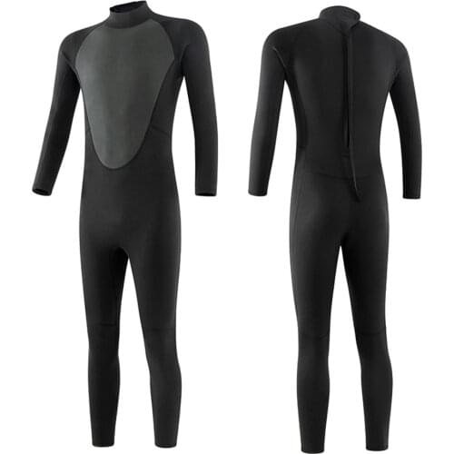 Men Full Bodysuit Wetsuit 3mm Diving Suit Stretchy Swimming Surfing Snorkeling Swimming Long Sleeve Wetsuit for Surfing
