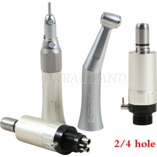 NSK FX205 FX65 FX23 Dental Slow Low Speed Push Button External Water Spray Straight Contra Angle Handpiece Air Motor 2/4 Holes