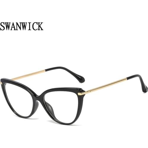 Swanwick blue light blocking glasses retro cat eye spectacles women optical glasses frame female TR90 party gifts fashion style