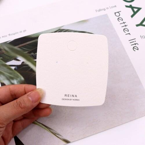 Wholesale 7.7*8cm 100pcs/lot High Quality REINA Print Earrings Card Fashion Jewelry Display Cards Holder Paper Price Tags