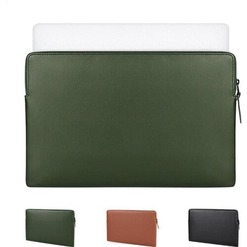 PU leather Sleeve Bag Laptop Case For Macbook Air Pro Retina 16 13 14 15 2020 For XiaoMi Notebook Cover For Huawei Matebook bag