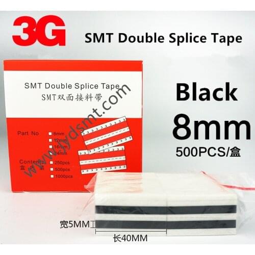 SMT Double splice Tape 8mm Black 500pcs/box