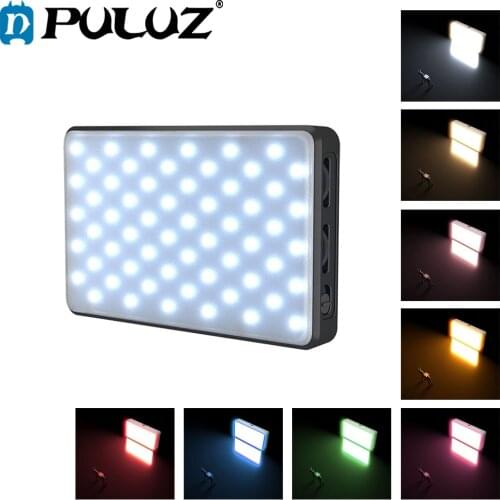 PULUZ 2500K/9000K 120 LEDs Live Broadcast Video LED Light Photography Beauty Selfie Fill Light with Switchable 6 Colors Filters