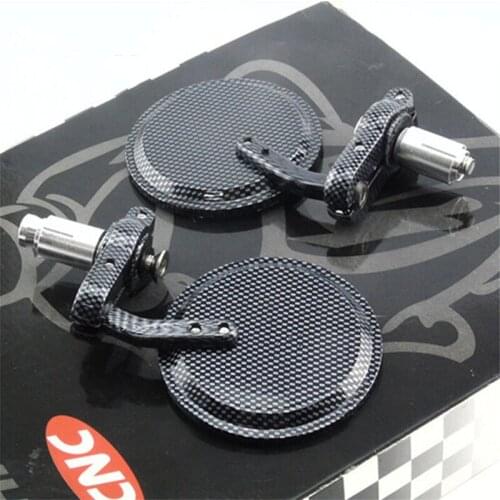 Universal Motorcycle Review Mirror Aluminium RetroReflective mirror Handle Bar End Rearview Side Mirrors Motor Accessories