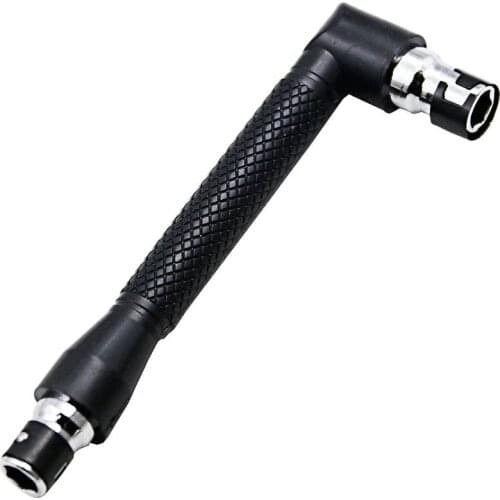 Universal 1/4" Torque Wrench Spanner Hexagonal Key Wrench Double End Allen Key Socket Adapter Hook Screwdriver Extension