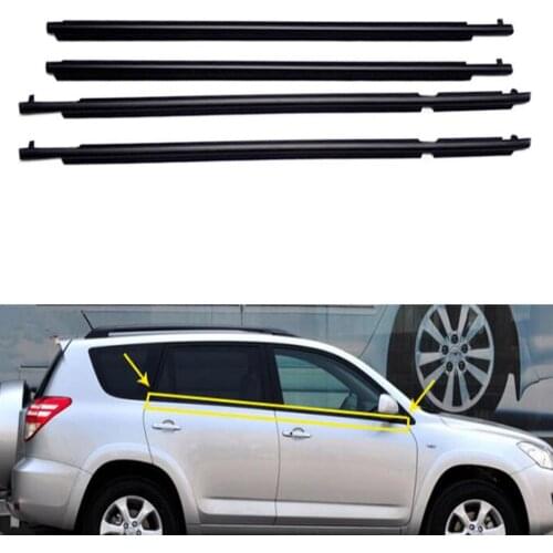 For Toyota RAV4 2007-2012 and 2013-2018 Car Weatherstrip Window Mouldings Trim Seal Belt Exterior Car Styling