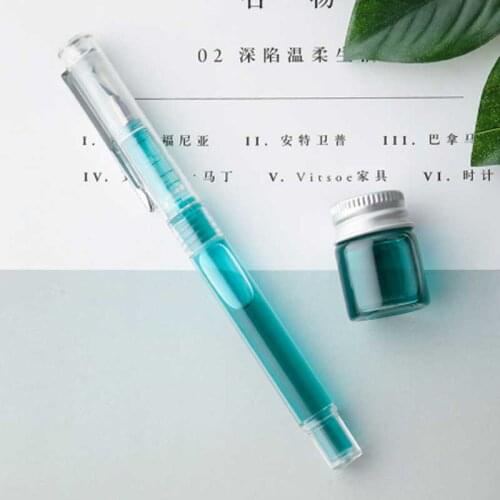 0.38/0.5mm Transparent Fountain pen DIY Sketch Drawing Font Decoration Scrapbook Journal Diary Art Pens School Supplie Gift