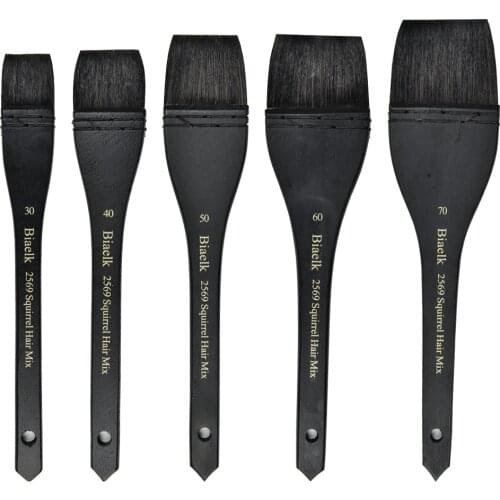 1PC 2569 High Quality Squirrel Mix Hair Wooden Handle Watercolor Artist Art Supplies Paint Brush Pen For Drawing