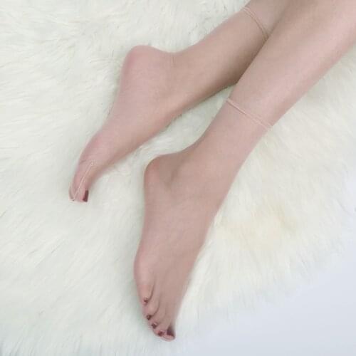 3 boxes packing flesh-colored silk stockings womens socks ultra-thin invisible glass silk transparent crystal silk thin socks