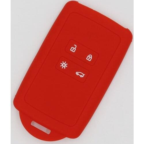 3PC Silicone Car Key Case For Renault Twingo Master Kangoo Clio Key Fob Shell Holder Smart Silica Gel Key Cover