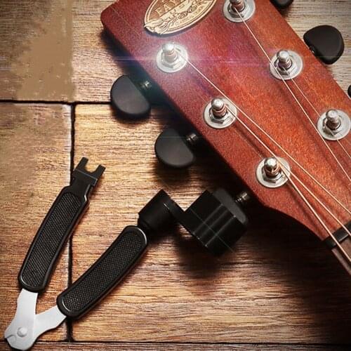 3 In 1 Guitar Peg String Winder + String Pin Puller + String Cutter Guitar Tool Set Multifunction Guitar Accessories