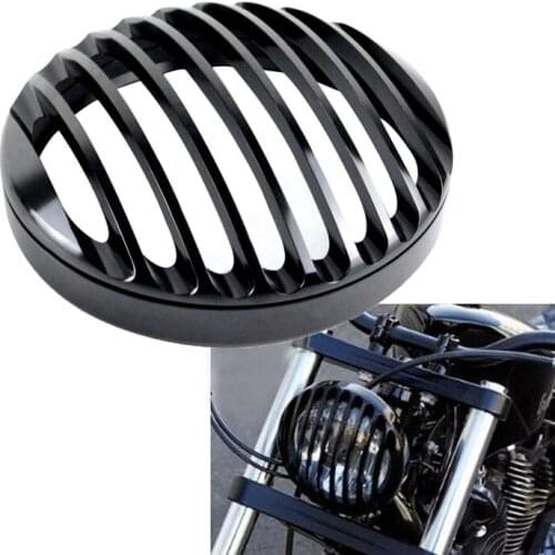 5.75" Headlight Grill Cover 5 3/4" for Harley Motorcycle Headlights Grill Cover For Harley Sportster XL 883 1200 2004-2014