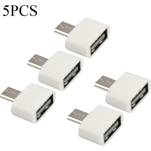 5pc/lot Micro USB to USB2.0 OTG Expansion Adapter Metal Housing For Cell Phone V8 Interface For Most 5 pin Micro USB Smart Phone