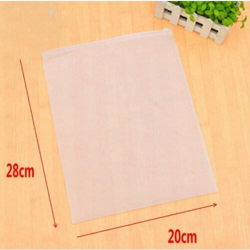 5PCS Multifunctional Stationery Holders Plastic Bag Clear Rsealable Bag Self Sealing Bag 28*20CM