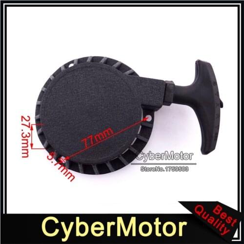 Aluminum Easy Pull Start Recoil Starter For 2 Stroke 47cc 49cc Engine Pocket Bike Mini Moto Dirt Kids ATV Quad Crosser