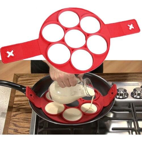 Nonstick Cooking Tool Egg Ring Maker Egg Silicone Mold Pancake Cheese Egg Cooker Pan Flip Kitchen Baking Accessories