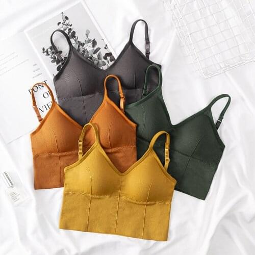 Sexy Backless Bralette Active Bra For Women Seamless Padded Bra Lingerie Cotton Wireless Comfortable Long Tops Brassiere