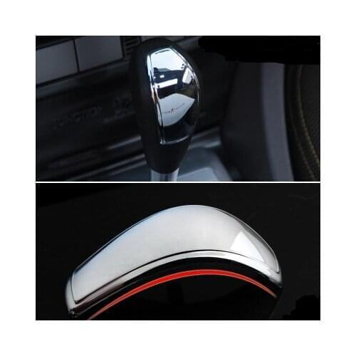 Cotochsun automatic Gear head decoration sticker Shift Knob ABS chrome cover sticker case for Ford Focus 2 2005-2014