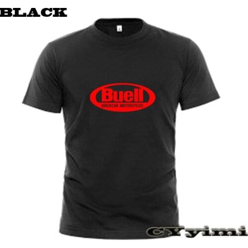 For buell 1125R 1125CR XB12R XB12Ss XB12Scg T Shirt Men New LOGO T-shirt 100% Cotton Summer Short Sleeve Round Neck Tees Male