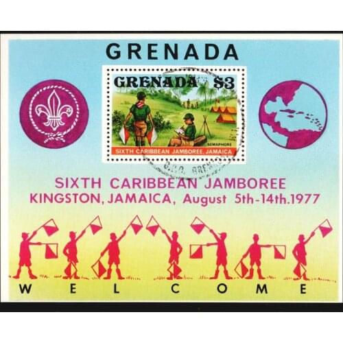 Grenada Caribbean Jamboree, 1977 Post Stamps Postage Collection
