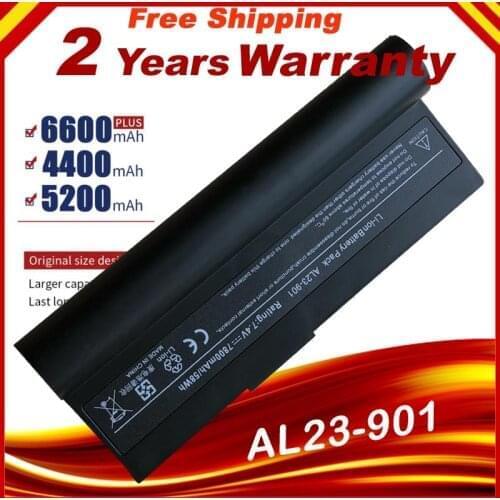 Laptop Battery AL23-901 AP23-901 AP22-1000 For Asus Eee PC 1000 1000H 1000HA 1000HD 1000HE 1000HG 901 904HD Fast Shipping
