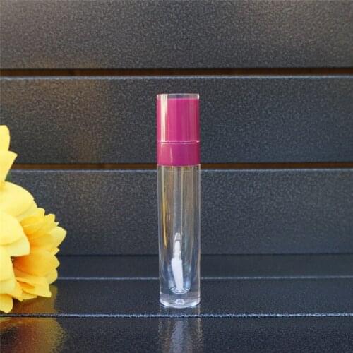 10-100Pcs 8ml Empty Purple Red Lip Gloss Tube Plastic Lipgloss Bottle Cylinder Lip Gloss Containers Lipgloss Tube