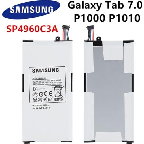 SAMSUNG original SP4960C3A 4000mA Tablet Replacement Battery For Samsung Galaxy Tab 7.0 7" P1000 P1010 GT-P1000 GT-P1010