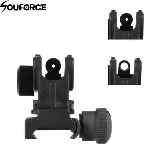 US Detachable Dual Apertures A2 Rear Sight Fits 20mm Mount All Flat Tops Gun Rifle Sight Accessories for Hunting Rifle Scope