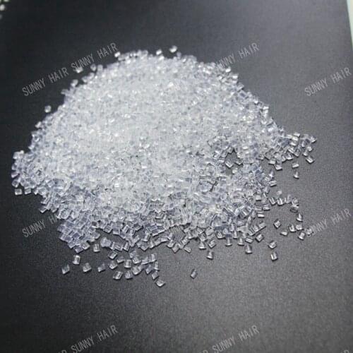 Swiss keratin glue for hair extensions transparent color clear color colloidal particle