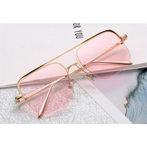 Square Sunglasses Men Luxury Brand Metal Retro Steampunk Cool Sun Glasses for Men Women Shades Ocean Film Sunglasses 2021