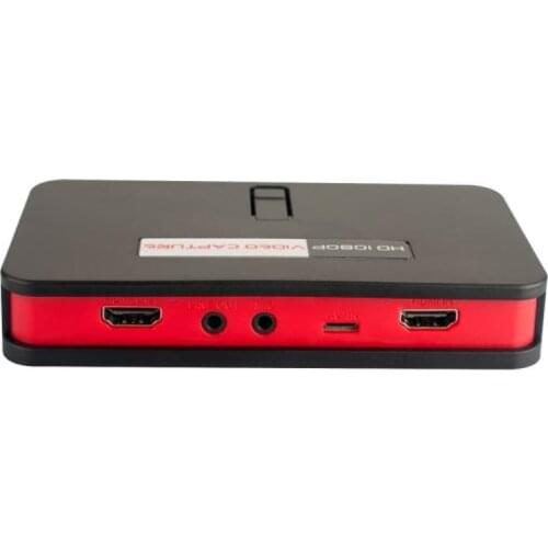Live Streaming HD Video Game Capture 1080P HDMI YPbpr CVBS Recorder Box With Remote Control can OBS Mic to USB Flash disk