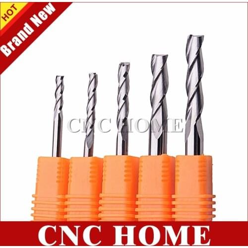 1pc 3.175mm 4mm 6mm SHK Milling Cutter CNC Router Bits 3 Flutes Spiral End Mills MDF PVC Wood Cutter