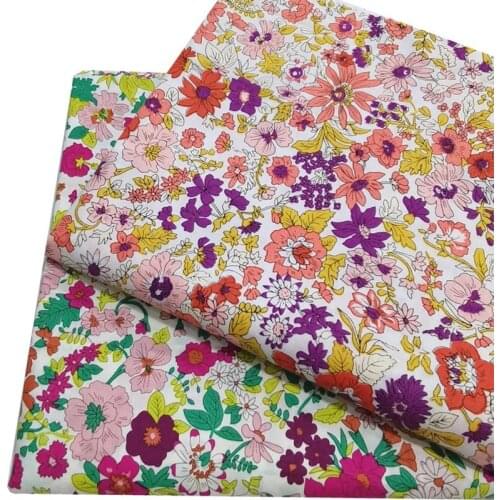 145x50cm Spring and Summer High quality poplin cotton Fabric, making Womens Printed Wear Childrens Clothing cloth