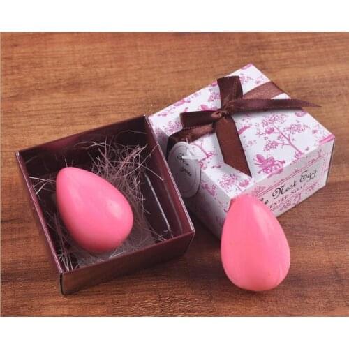 240 pcs/lot Bird Egg Shape Organic Falling In Love Wedding Creative Gifts Small Bath Soap #2180